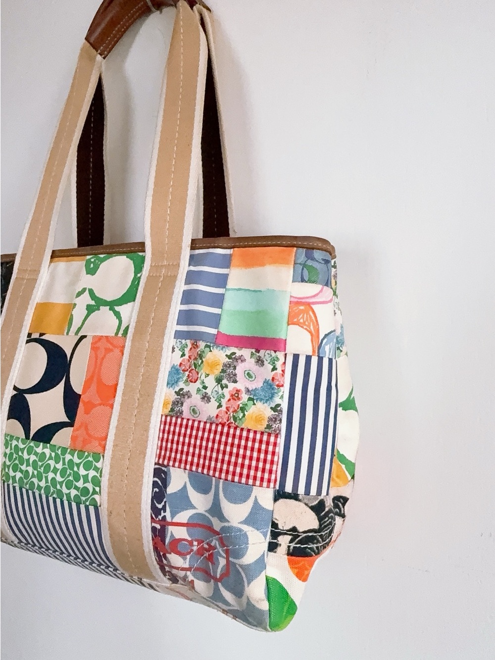 Coach Purse Vintage Hamptons Weekend Patchwork - Picture 4 of 14